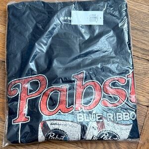 NWT Old Navy Navy Blue Pabst Graphic Tee